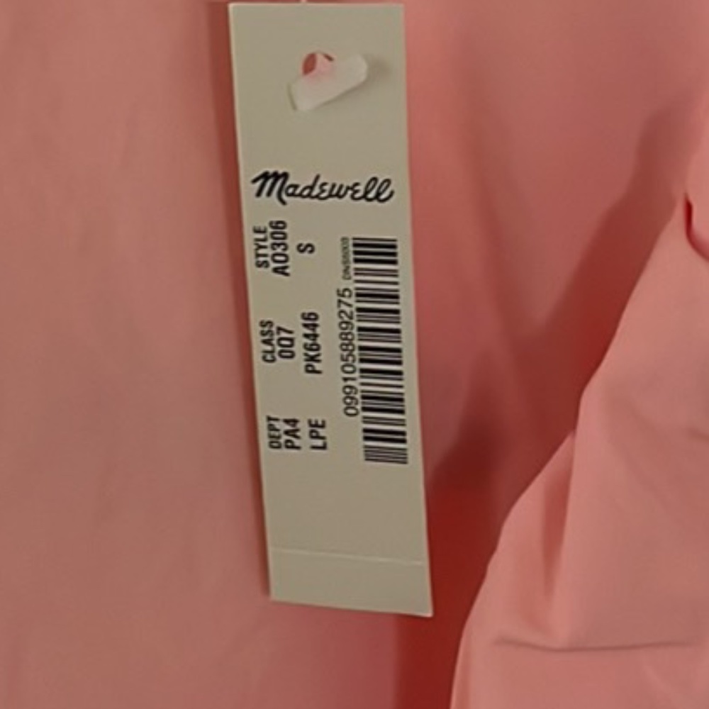 Madewell pink shift dress Size Small